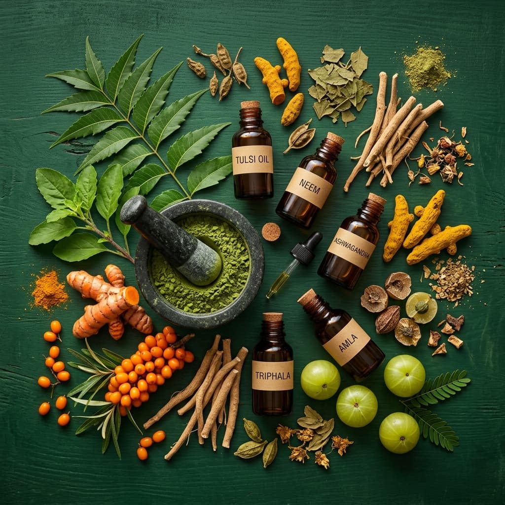 Herbal Landscape Background