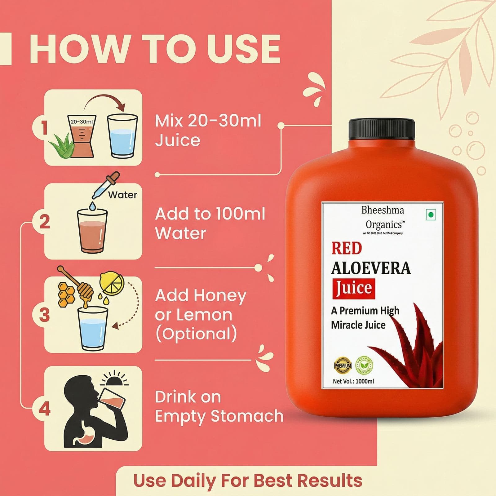 Red Aloe Vera Juice