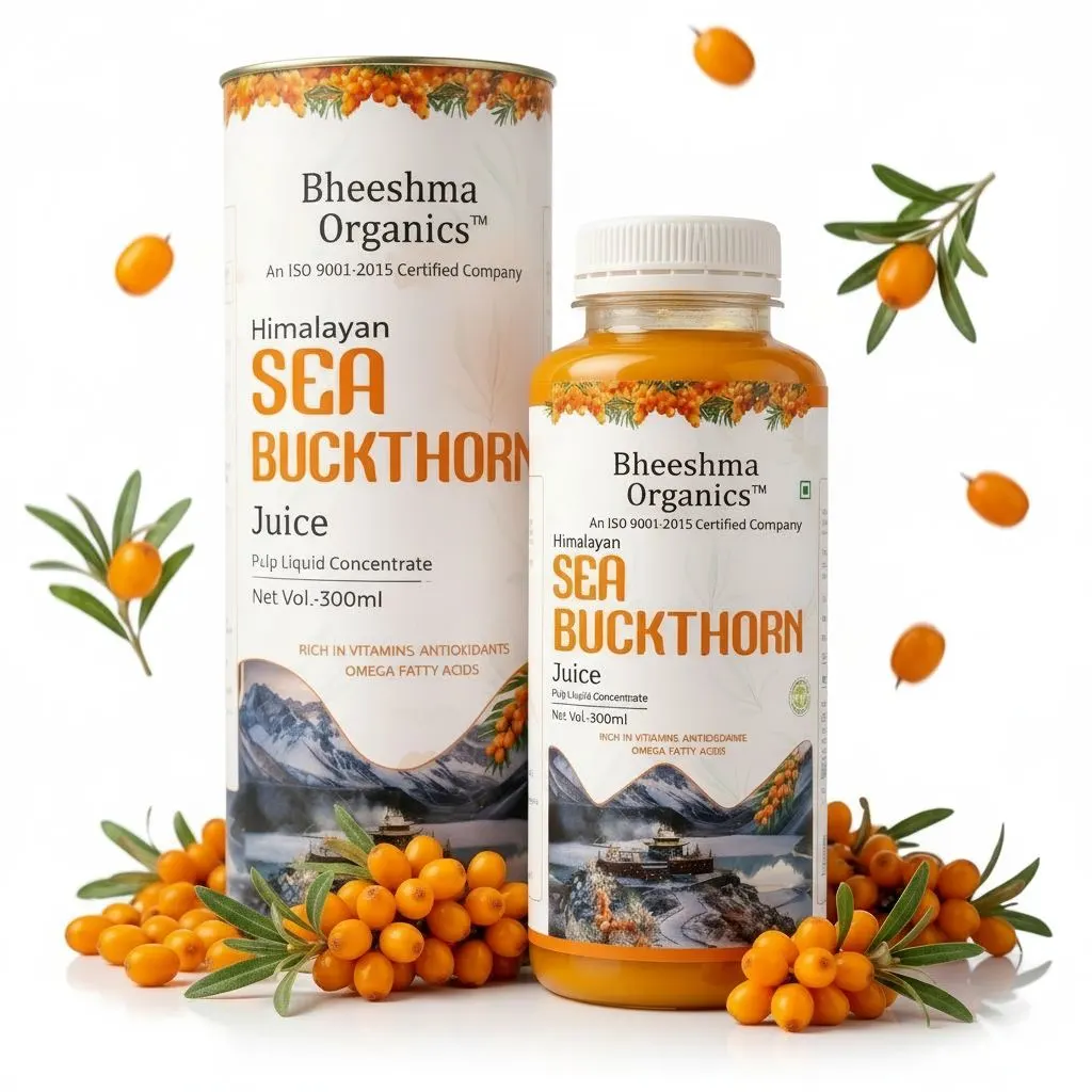 Bheeshma Organics Himalayan Sea Buckthorn Pulp Concentrate 300ml